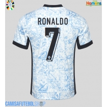 Camisa de time de futebol Portugal Cristiano Ronaldo #7 Replicas 2º Equipamento Europeu 2024 Manga Curta